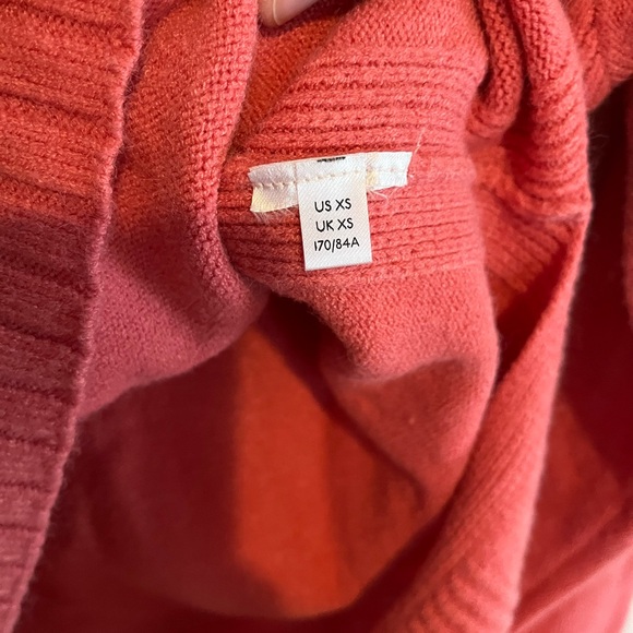 Anthropologie Margarita Tunic Sweater Size Pink Mock Neck Button Shoulder XS - Picture 7 of 10